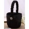 Blumenmädchen Korb zur Hochzeit in Schwarz Blumenmädchen Korb zur Hochzeit in Schwarz