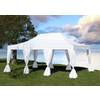 Dancover Tente Pliante FleXtents PRO 4x6m Blanc, avec 8 rideaux décoratifs Dancover Tente Pliante FleXtents PRO 4x6m Blanc, avec 8 rideaux décoratifs