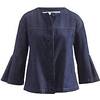 Jeansjacke aus Bio-Baumwolle, Größe 38, Farbe blau Jeansjacke aus Bio-Baumwolle, Größe 38, Farbe blau