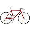 Critical Cycles Uni Classic Fixed/Gear Single/Speed Urban Road with Pista Drop Bars Bike, Purpur, 43 cm/X/Small Critical Cycles Uni Classic Fixed/Gear Single/Speed Urban Road with Pista Drop Bars Bike, Purpur, 43 cm/X/Small