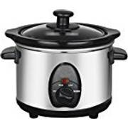 1.5L SLOW COOKER STAINLESS STEEL + REMOVABLE INNER CERAMIC BOWL STEAM GRILL 120W by BARGAINS-GALORE 1.5L SLOW COOKER STAINLESS STEEL + REMOVABLE INNER CERAMIC BOWL STEAM GRILL 120W by BARGAINS-GALORE