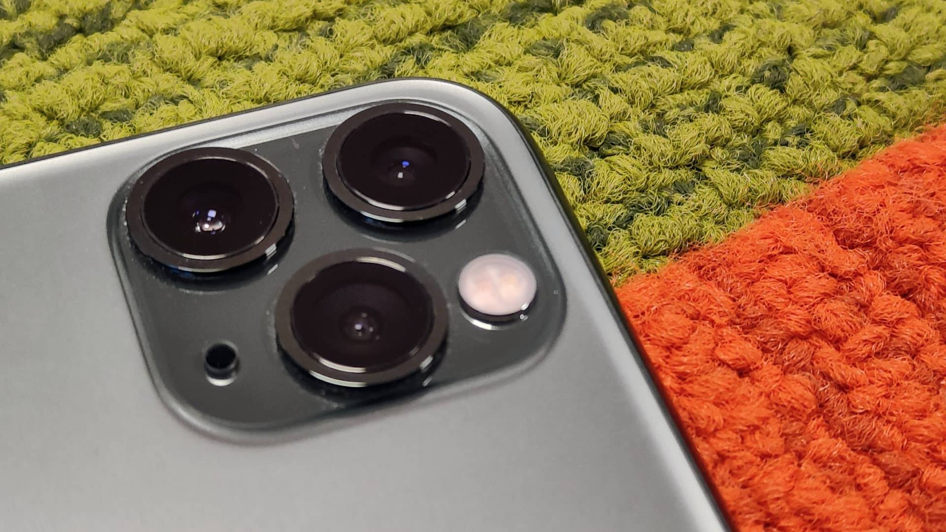 Kameralinserne på Apple iPhone 11 Pro Max