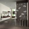 Lionidas Design Walk In Dusche gelasert mit Motiv Daisies Lionidas Design Walk In Dusche gelasert mit Motiv Daisies