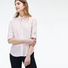 Lacoste Regular Fit Damen-Hemd aus Baumwoll-Popeline mit Streifen - Weiß Size 40 Lacoste Regular Fit Damen-Hemd aus Baumwoll-Popeline mit Streifen - Weiß Size 40