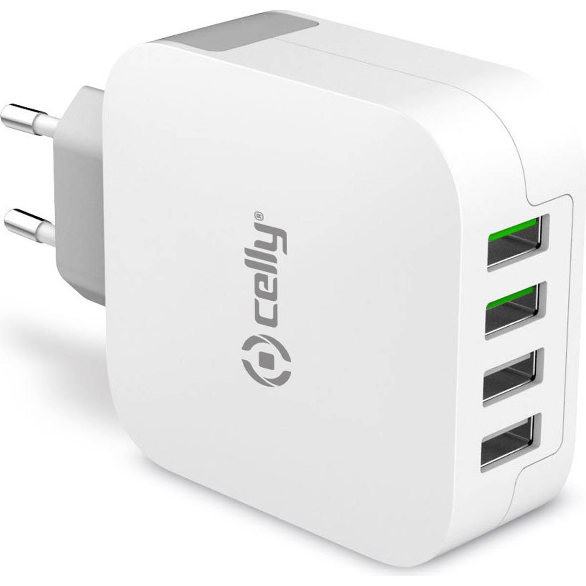 DELTACO billaddare, USB C, USB A och Quick Charge 3.0, 10,8A, silver DELTACO billaddare, USB C, USB A och Quick Charge 3.0, 10,8A, silver