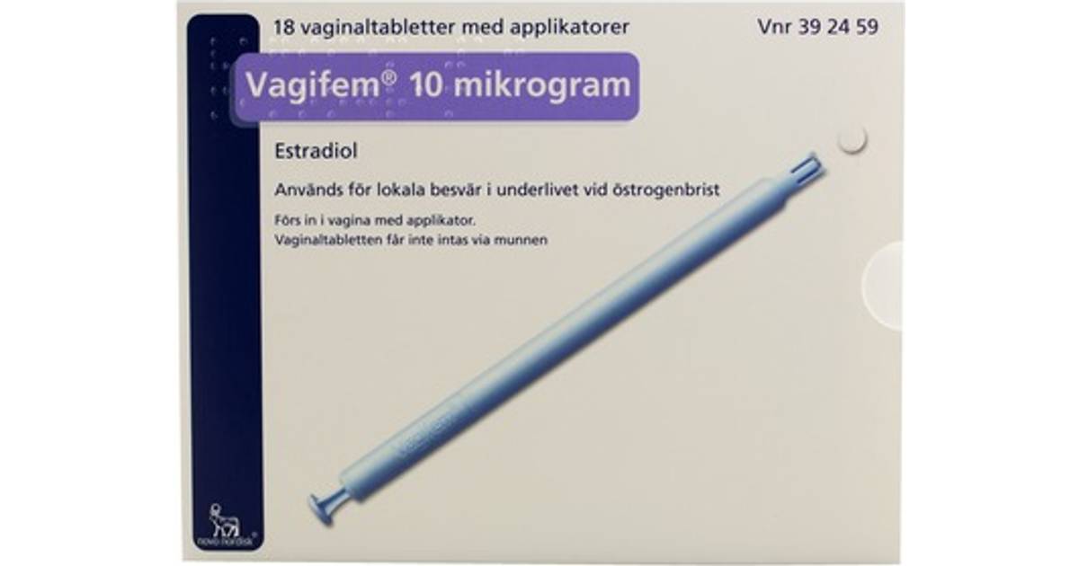 Vagifem 10mg 18st Hitta bästa pris, recensioner och produktinfo