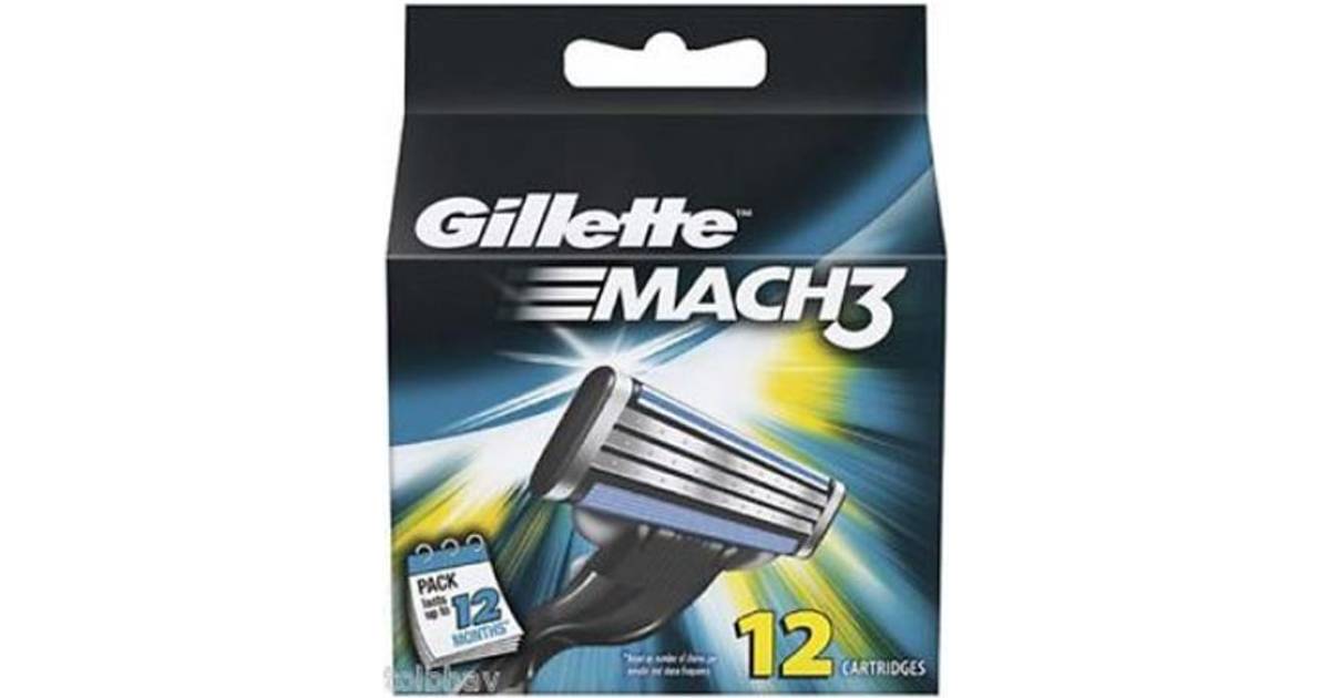 gillette mach3 rakblad 12 pack gillette mach3 rakblad 12 pack