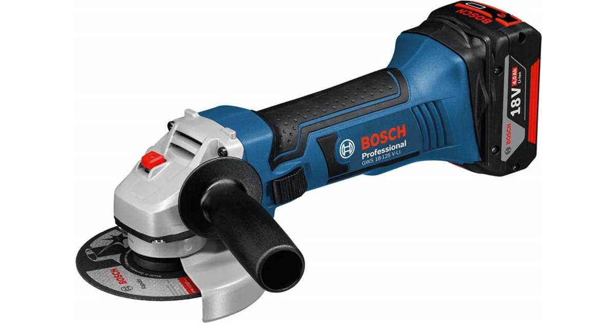 Bosch GWS 18-125 V-LI Professional (2x5.0Ah) - Hitta bästa pris