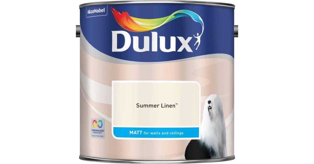 Dulux Matt Wall Paint Ceiling Paint Off White 2 5l Compare