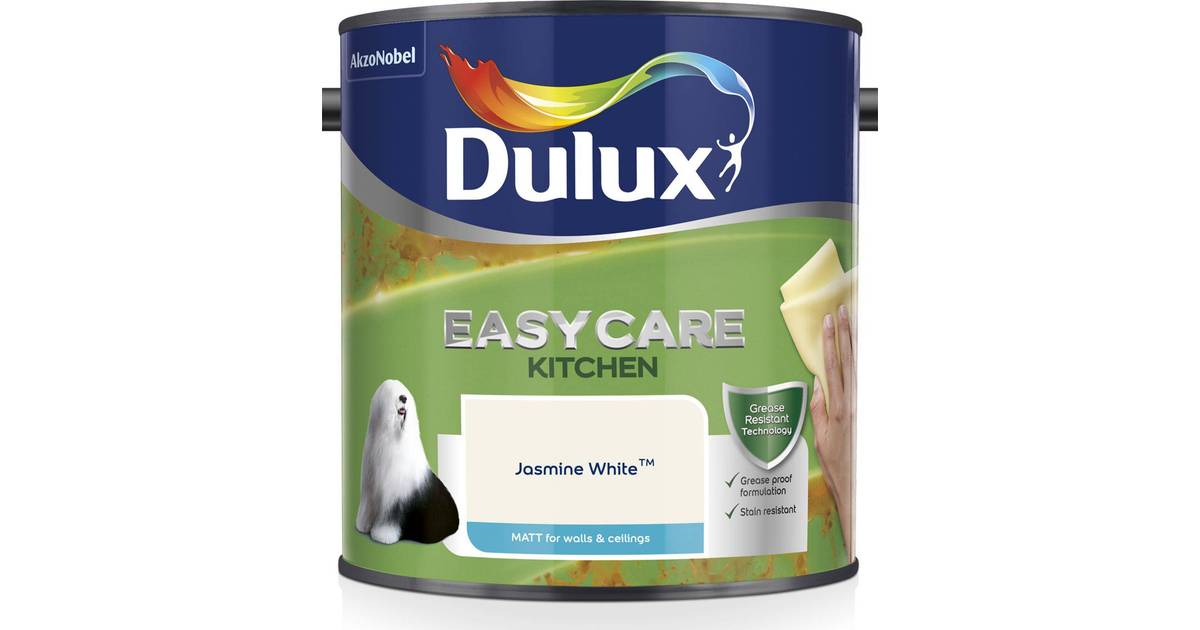 Dulux Easycare Kitchen Matt Wall Paint Ceiling Paint White 2 5l