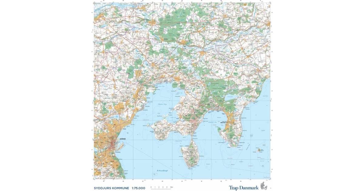 Kort Over Syddjurs Kort over Syddjurs Kommune: Topografisk kort 1:75.000   Sammenlign  Kort Over Syddjurs