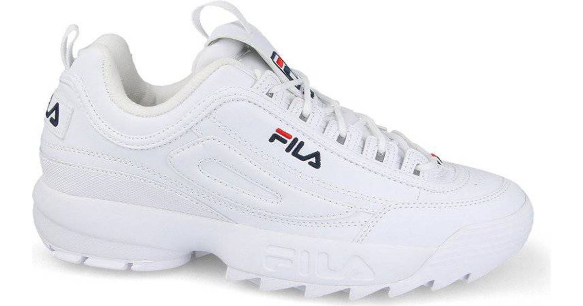 fila disruptor low white