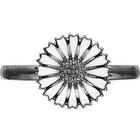 Story Kranz & Ziegler Story ring, sort rhodineret marguerit Story Kranz & Ziegler Story ring, sort rhodineret marguerit