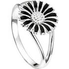 Kranz & Ziegler Kranz og Ziegler marguerit ring i rhodineret sølv sort emalje Kranz & Ziegler Kranz og Ziegler marguerit ring i rhodineret sølv sort emalje