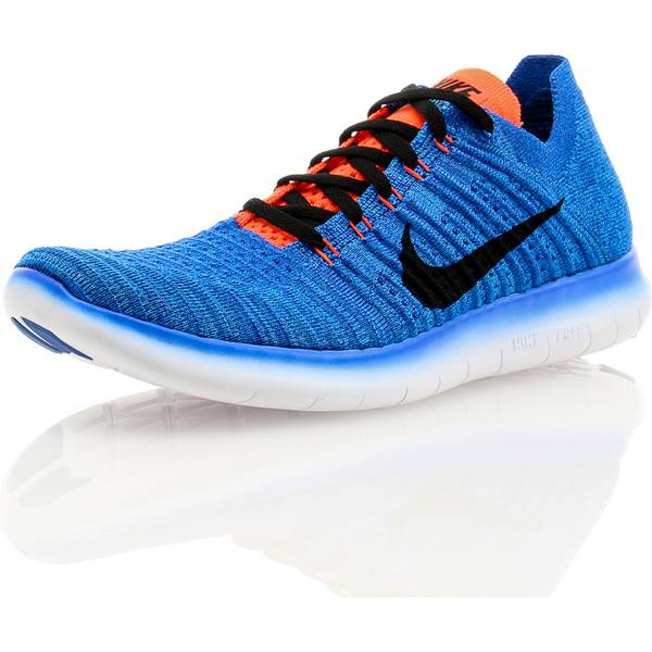 nike flyknit blue and orange