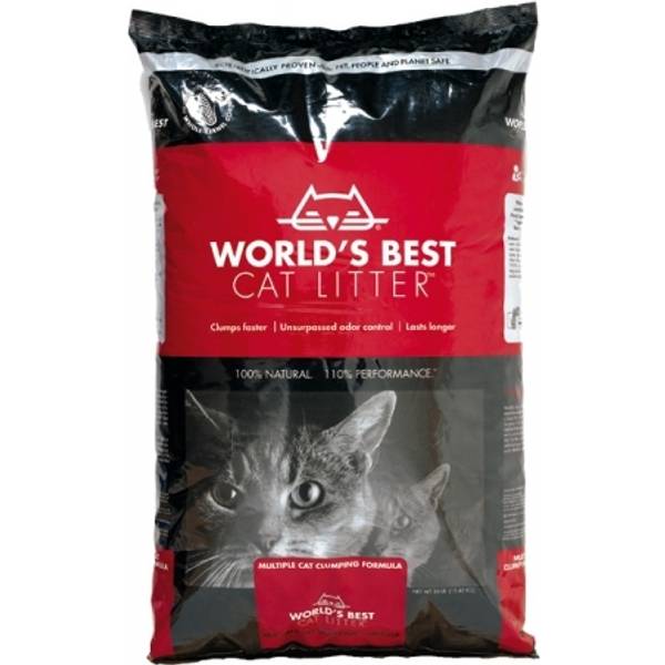 world's best cat litter red bag