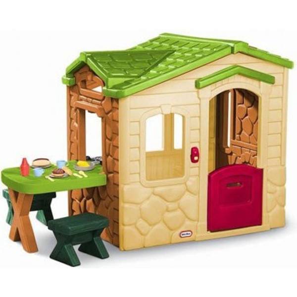 Little Tikes Picnic On The Patio Playhouse Natural Compare