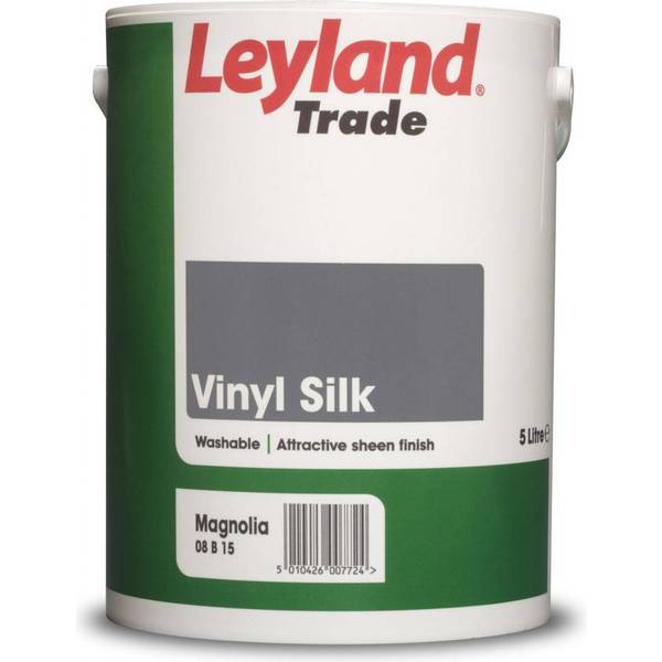 Leyland Trade Vinyl Silk Wall Paint Ceiling Paint Black 5l