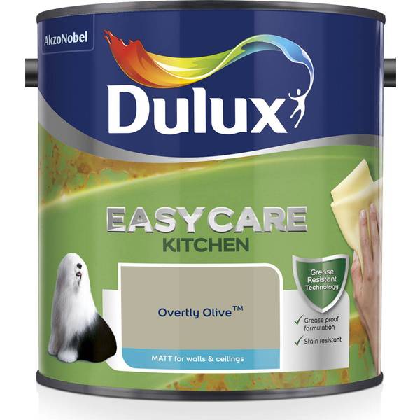 Dulux Easycare Kitchen Matt Wall Paint Ceiling Paint Green 2 5l