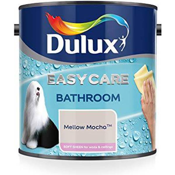 Dulux Easycare Bathroom Soft Sheen Wall Paint Ceiling Paint Off White 2 5l