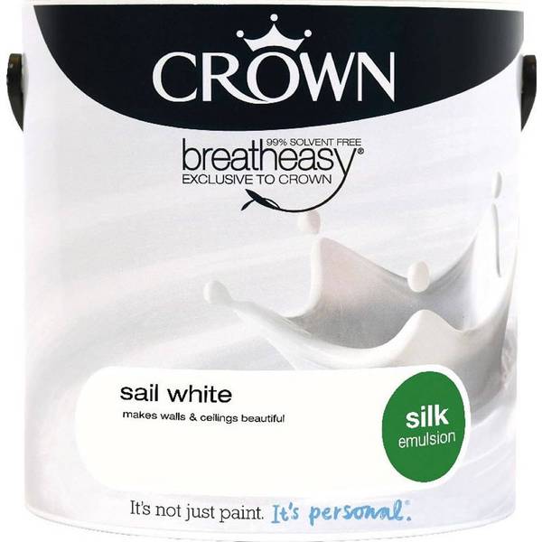 Crown Silk Emulsion Wall Paint Ceiling Paint White 2 5l Compare